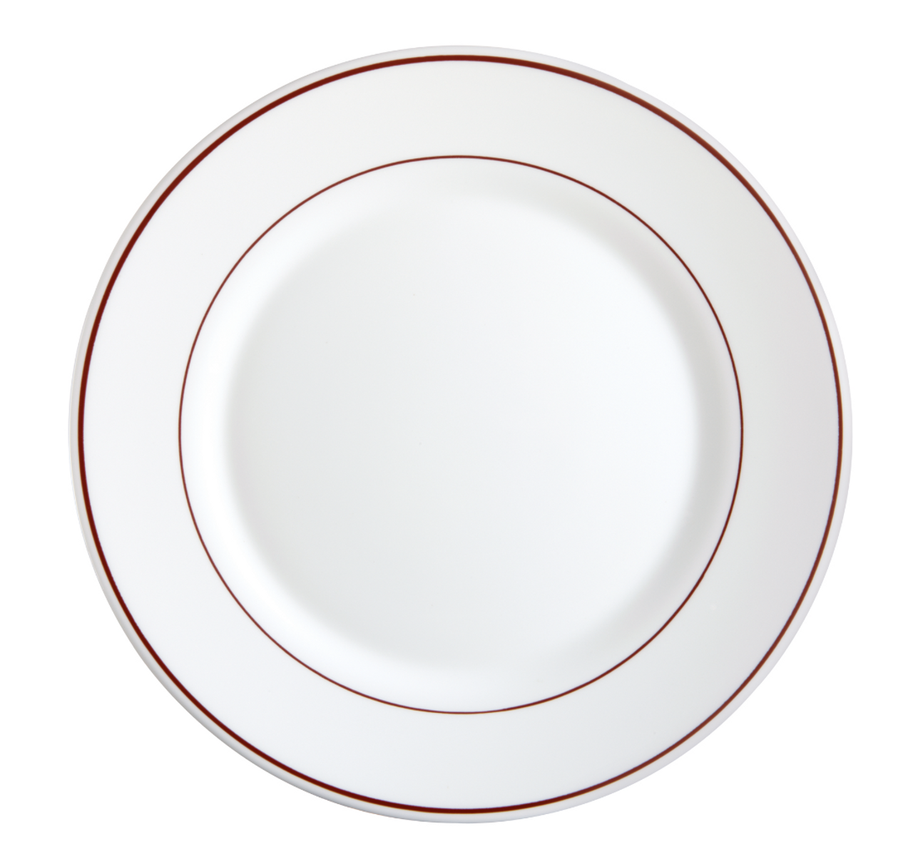 Arcoroc Bord Arcopal Bordeaux 23.5 cm Hardglas Offwhite Rood