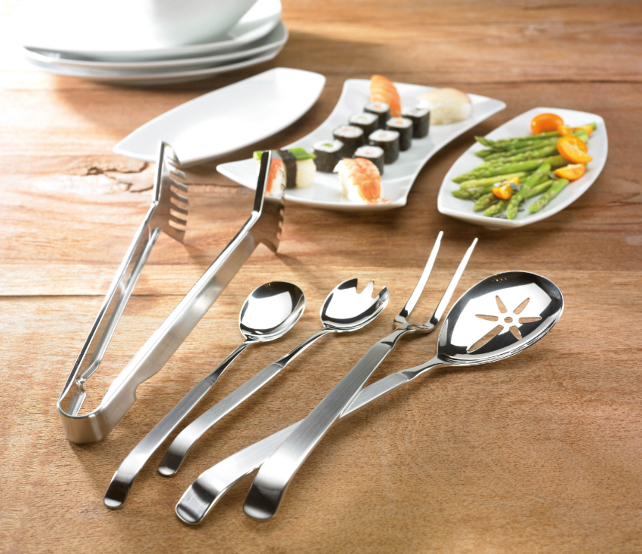 Amefa Opscheplepel Geperforeerd 1319 Buffet 31 cm 18/10 Zilver