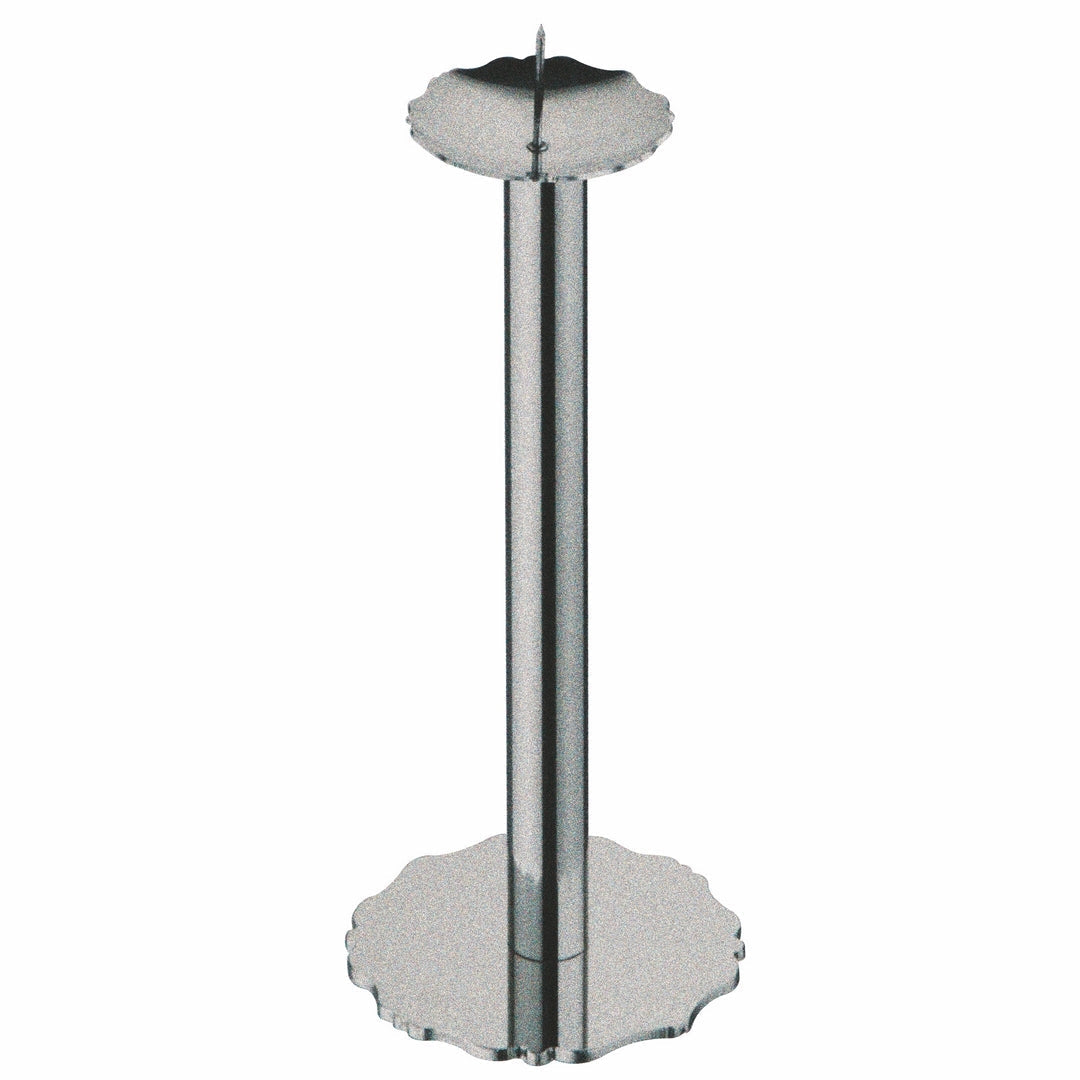 Candlestick; Pewter H: 9-1/4"