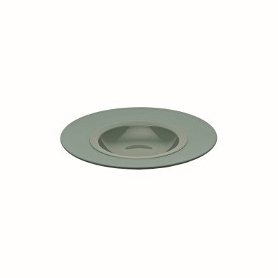 Round shallow bowl w/wide-rim - ext. 9" 1/16 - int. 4 1/2" - Green 9" 1/16