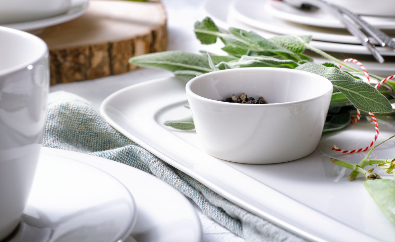 Maastricht Porselein Schaal Lux 066 8 cm 10 cl Offwhite