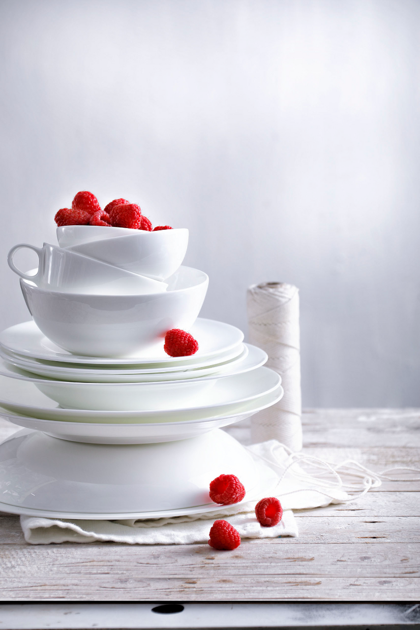 Maastricht Porselein plate Blanc De Blancs 21 cm White