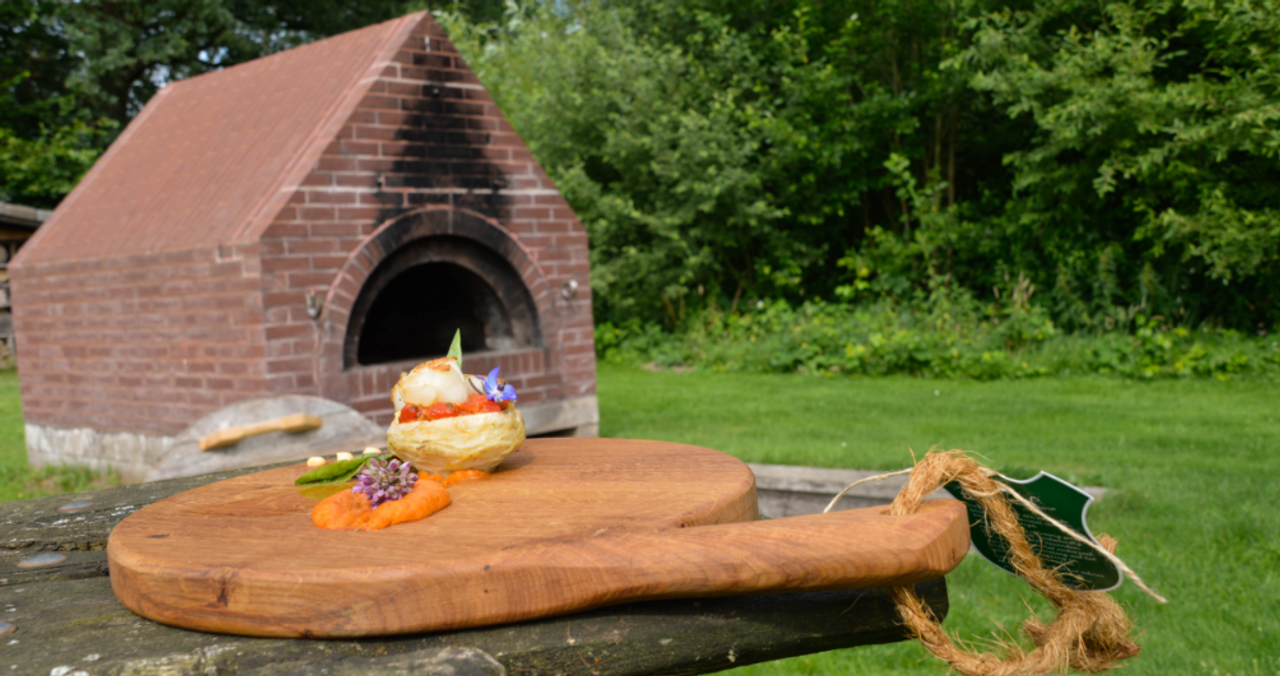 Twents Hout Tapasplank Food Safe 38 x 30 cm Hout Bruin