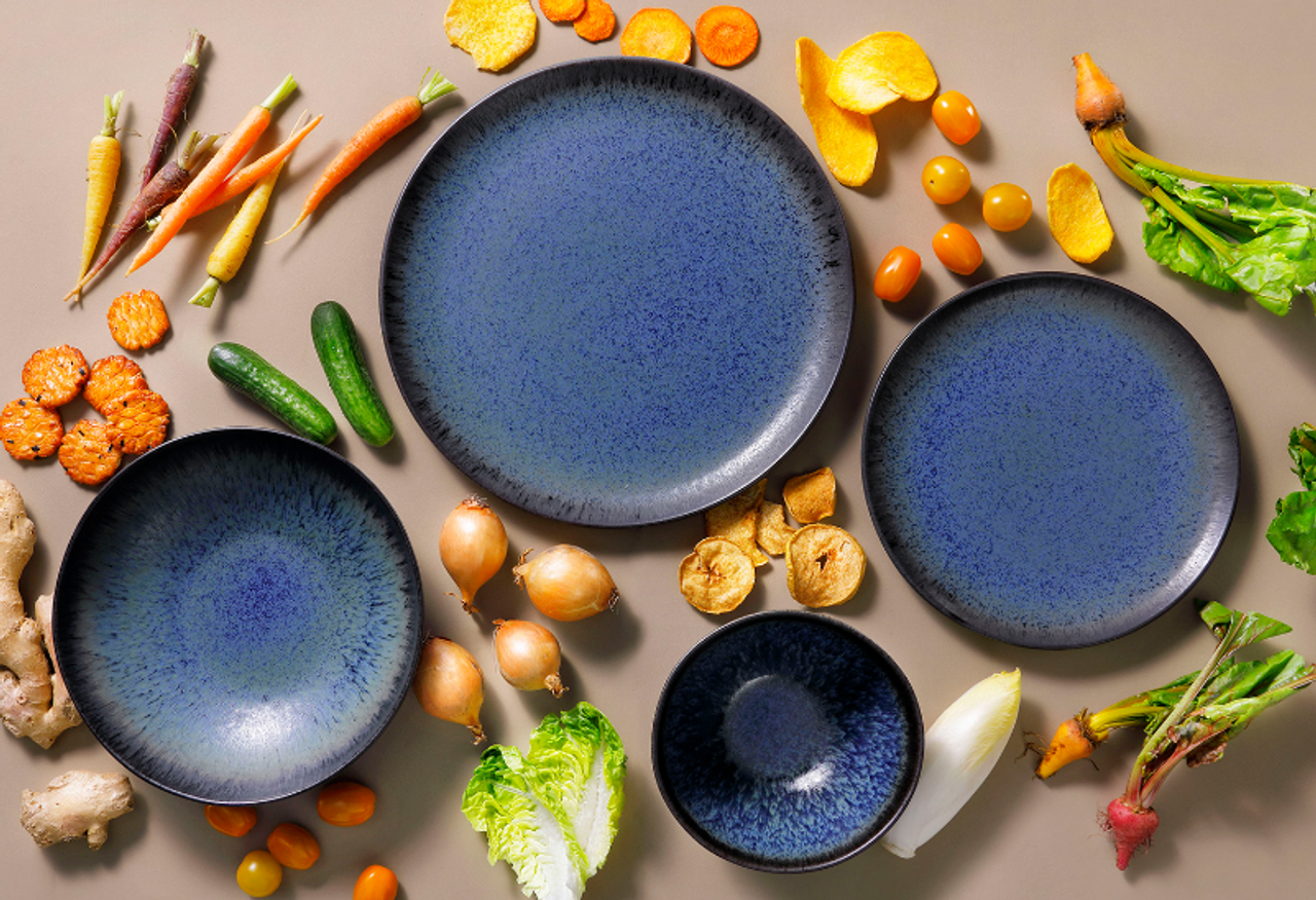 Palmer Schaal Tama 15 cm Stoneware Blauw