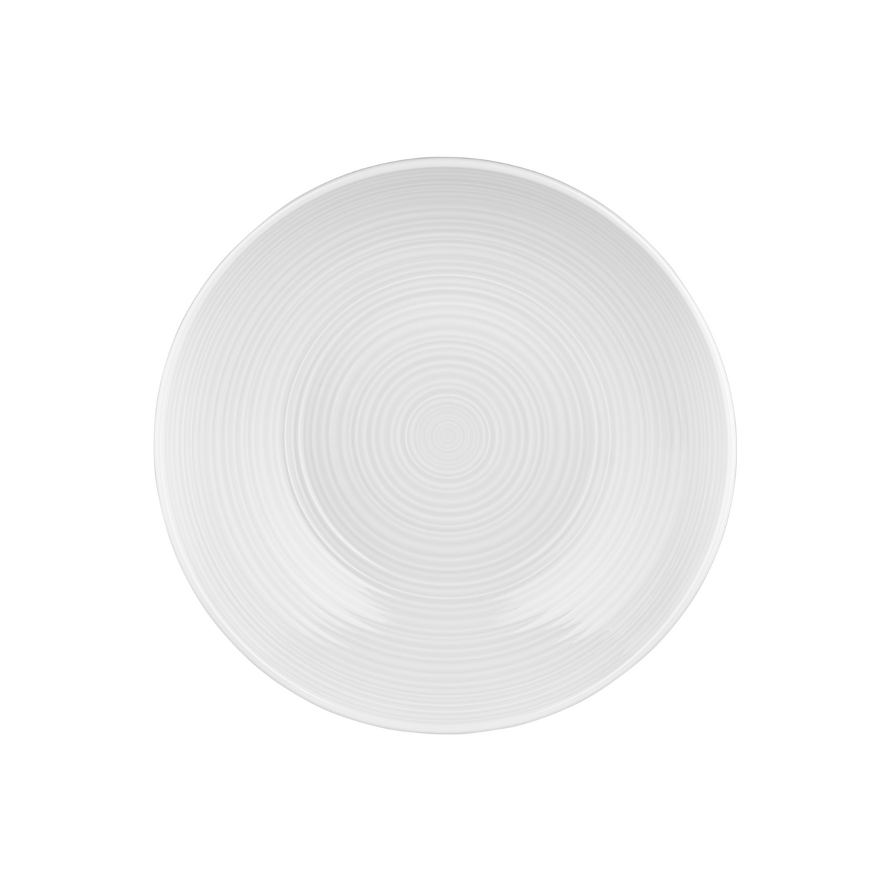 By Bone Bord diep Helix White 25 cm Porselein Wit