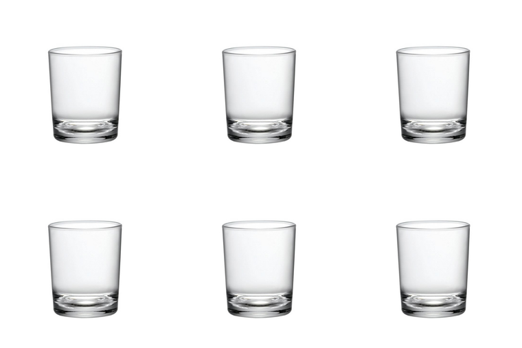 rocco-bormioli-borrelglas-caravelle-nr-10-5-cl-transparant-6-stuks_