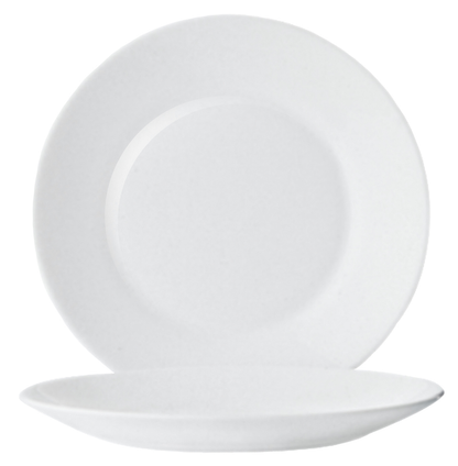 Arcoroc plate Restaurant Wit 25.2 cm Hard Glass White