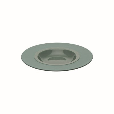 Round shallow bowl w/wide-rim - ext. 10 1/4" - int. 5 1/2" - Green 10" 5/8