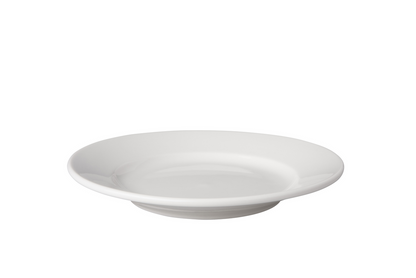 Mammoet plate wide rim Budgetline 18 cm Porcelain White