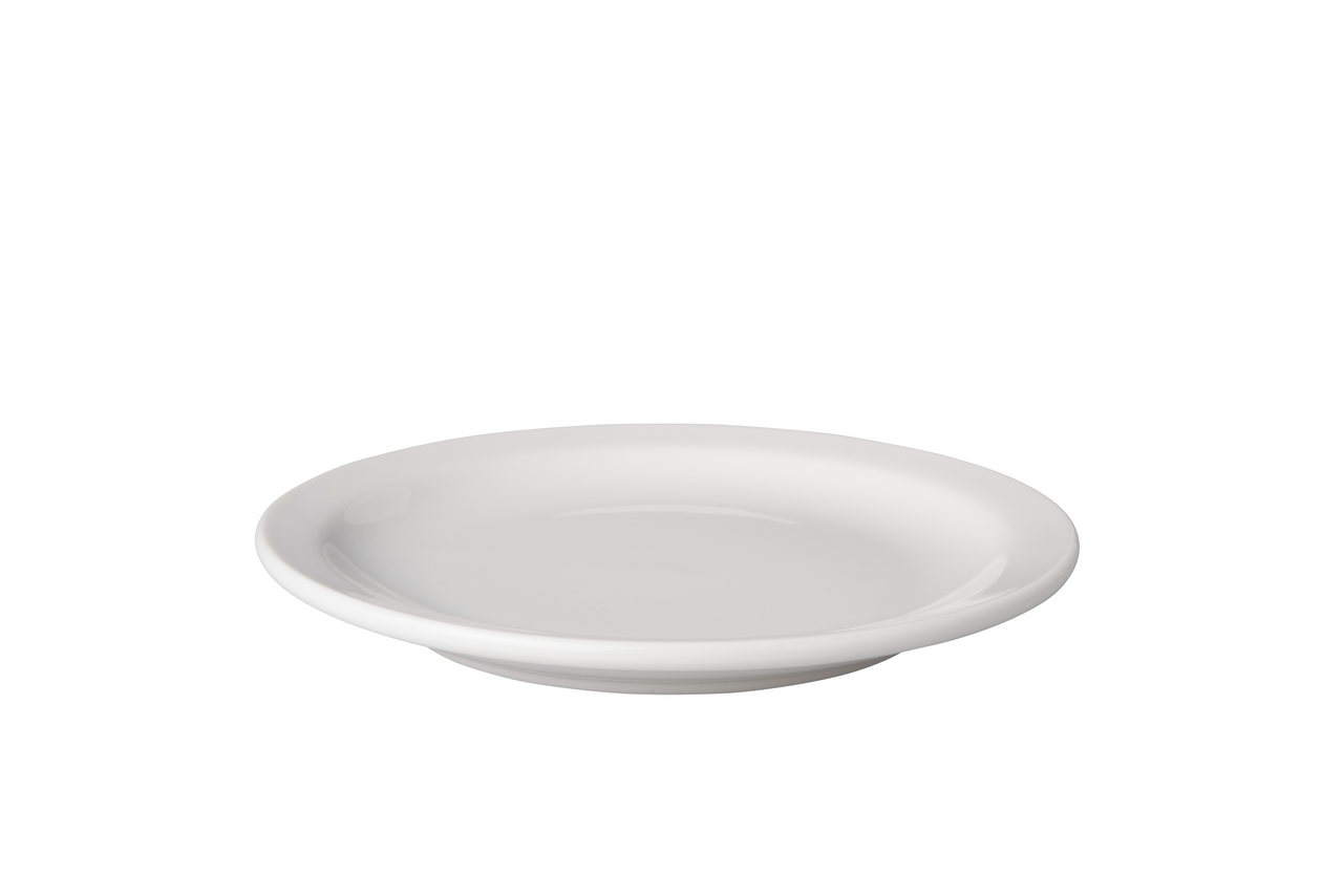 Mammoet plate narrow rim Budgetline 16 cm Porcelain White