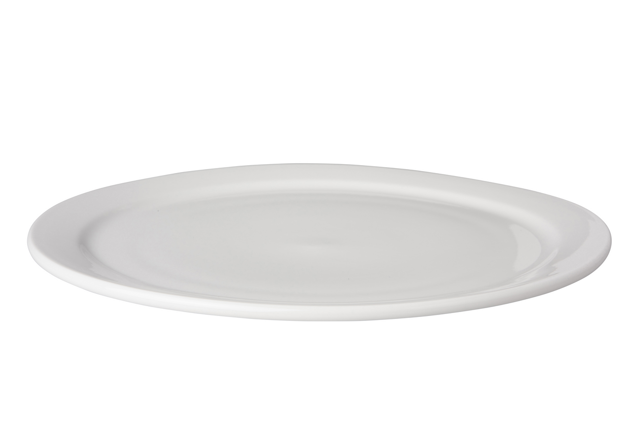 Mammoet plate narrow rim Budgetline 26 cm Porcelain White