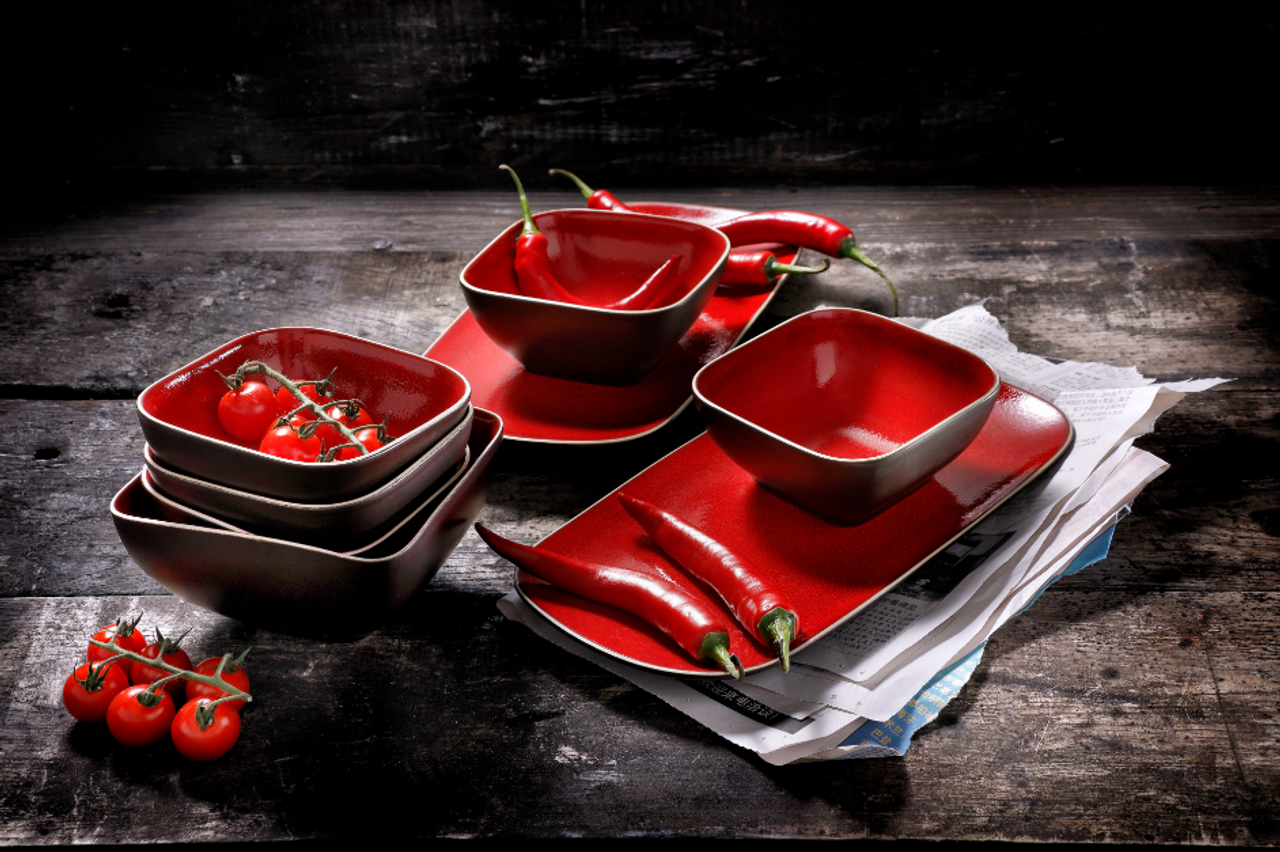 Palmer Schaal Lava 12 x 12 cm 30 cl Stoneware Bruin