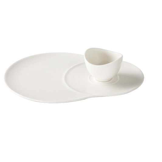 vivo-serveerbord-met-dipschaal-voice-basic-porselein-4-delig_