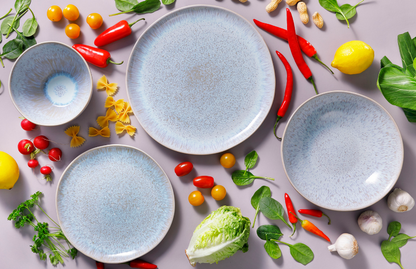 Palmer plate Light Blue Sea 22.5 cm Stoneware Blue