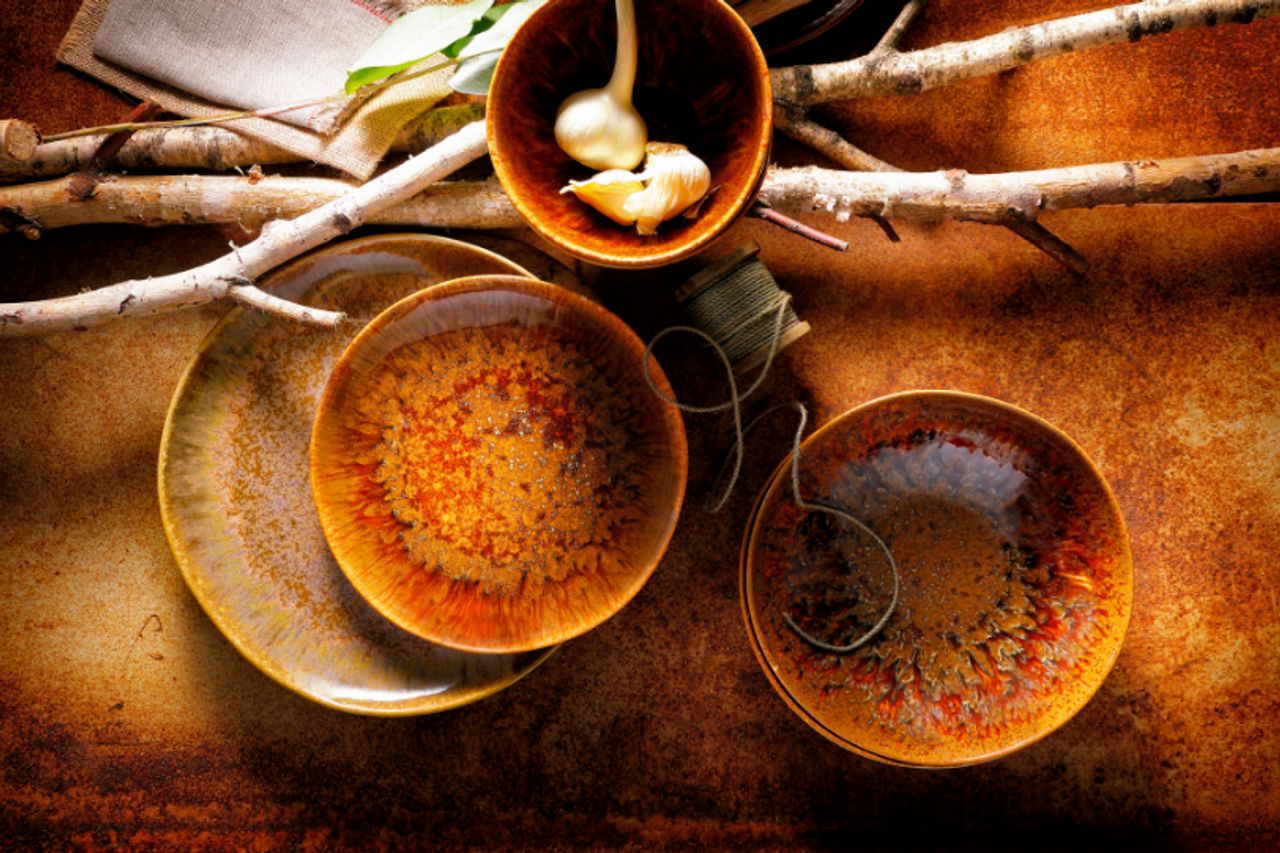 Palmer Bord Forest Rustique 22 cm Stoneware Groen