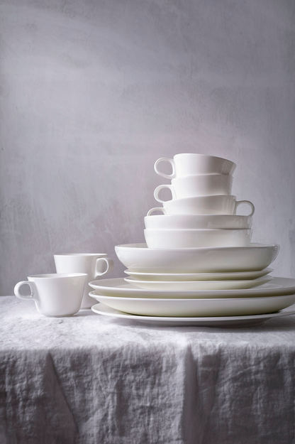 Maastricht Porselein Bord coupe Blanc De Blancs 31 cm Wit