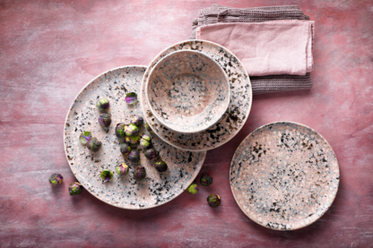 Palmer Bord Confetti 21.5 cm Stoneware Roze