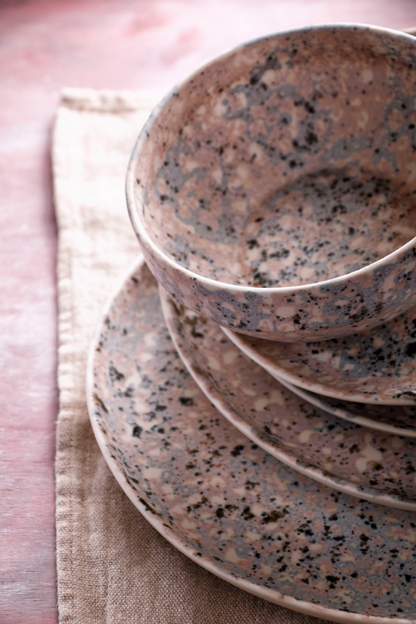 Palmer Bord Confetti 21.5 cm Stoneware Roze