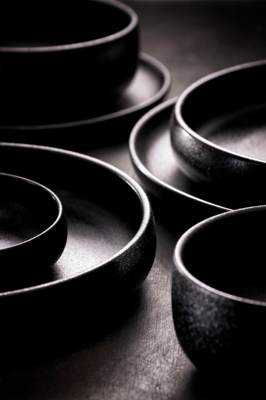 Maastricht Porselein Bord Universe 26 cm Zwart