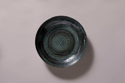 Palmer Bord diep coupe Metallic 26 cm Stoneware Zilver