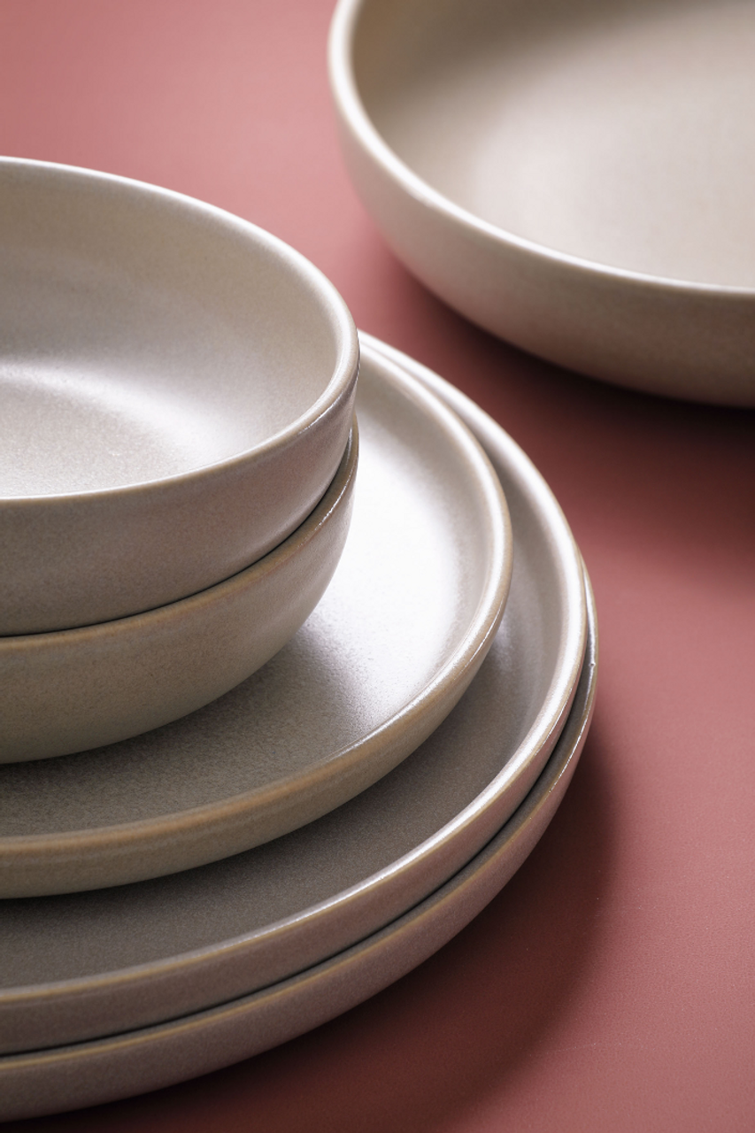 Palmer Bord Sandy Loam 28 cm Stoneware Grijs