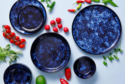 Palmer Bord Bama Blue 15 cm Blauw Stoneware