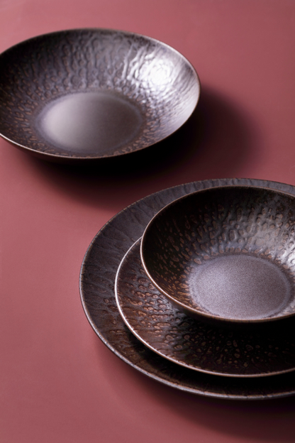 Palmer plate coupe Ruston 21 cm Stoneware Brown