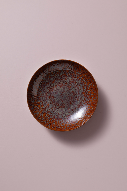 Palmer Bord diep coupe Magmatic 22 cm Stoneware Bruin