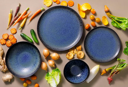 Palmer Schaal Tama 15 cm Stoneware Blauw