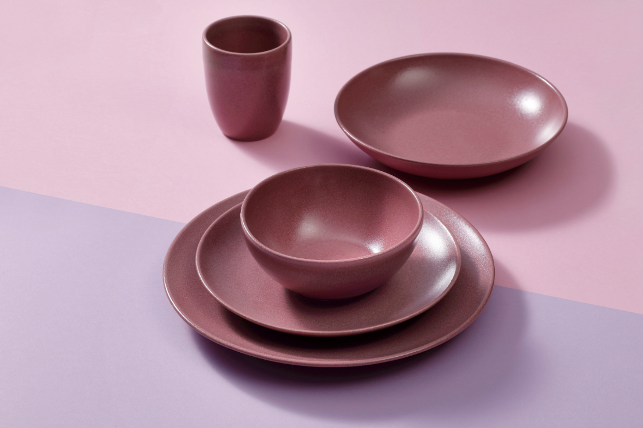 Mammoet Bord Spirit 27.5 cm Stoneware Rood