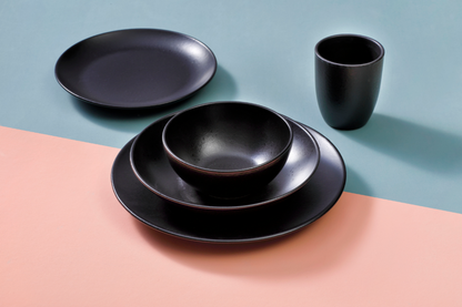 Mammoet Schaal Moon 15 cm Stoneware Zwart