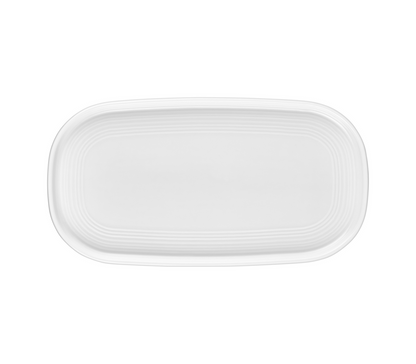 By Bone Bord Helix White 30 x 16 cm Porselein Wit