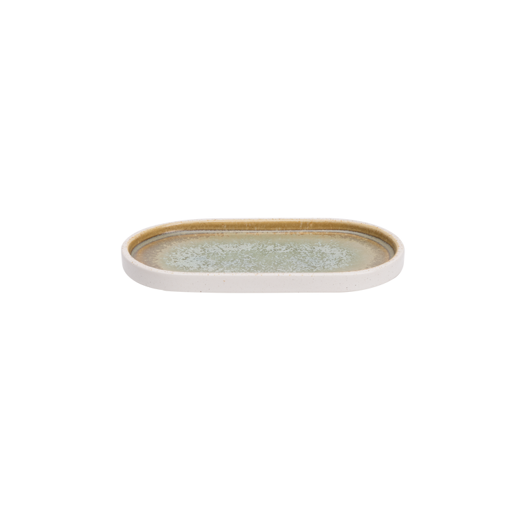 Palmer plate Coco 20.5 x 11.5 cm Porcelain Green