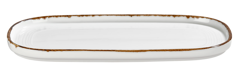 by-bone-bord-helix-gleam-30-x-16-cm-creme-bruin-porselein_