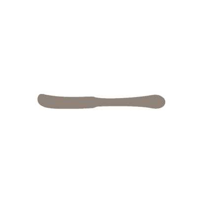 Butter Knife Solid Handle | Mirror Finish: 5866 